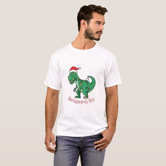 Santasaurus Rex T-shirt (Voorkant volledig)