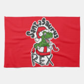 Santasaurus Rex Theedoek (Horizontaal)