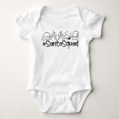 SantaSquad Christmas Baby Romper (Voorkant)