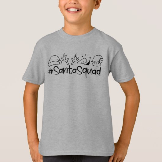 #SantaSquad Kerstmis T-shirt (Voorkant)