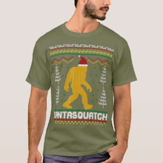 Santasquatch Bigfoot Lelijke Kersttrui T-shirt