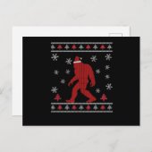 Santasquatch Bigfoot Santa Claus Sasquatch Briefkaart (Voorkant / Achterkant)