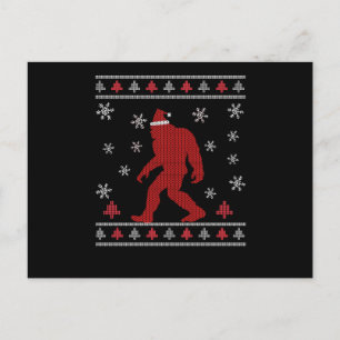 Santasquatch Bigfoot Santa Claus Sasquatch Briefkaart