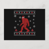 Santasquatch Bigfoot Santa Claus Sasquatch Briefkaart (Voorkant)