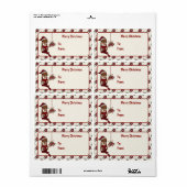Santas's Helper Kerstmis Elf Labels (Full Sheet)