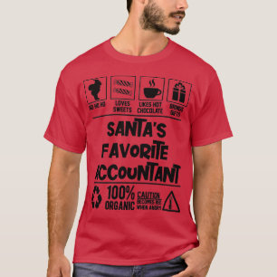 Santax27s Favoriete accountant kerst T-shirt