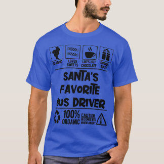 Santax27s Favoriete bus-Kerstmis T-shirt