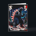 Santazilla Japans Monster Kaiju Dinosaur Kerstmis Kaart<br><div class="desc">Santazilla Japans Monster Kaiju Dinosaur Kerstmis</div>