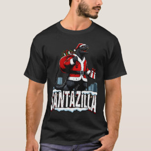 Santazilla Kaiju Kerstman Japans monster T-shirt