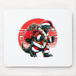 Santazilla Kerstshirt Japans Monster Kaiju Muismat