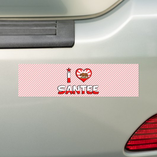 Santee, CA Bumpersticker (Op auto)