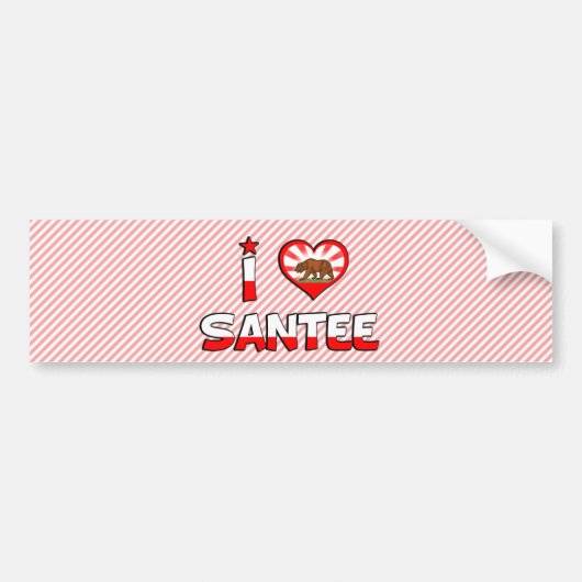 Santee, CA Bumpersticker (Voorkant)