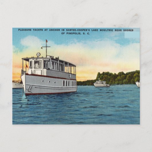 Santee-Cooper's Lake Moultrie Pinopolis S.C. Briefkaart (Voorkant)