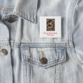 Santee East County TEA Party Vierkante Button 5,1 Cm (In situ)