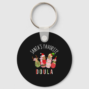 Sante's favoriete doula-verpleegster Kerstmis Stpa Sleutelhanger