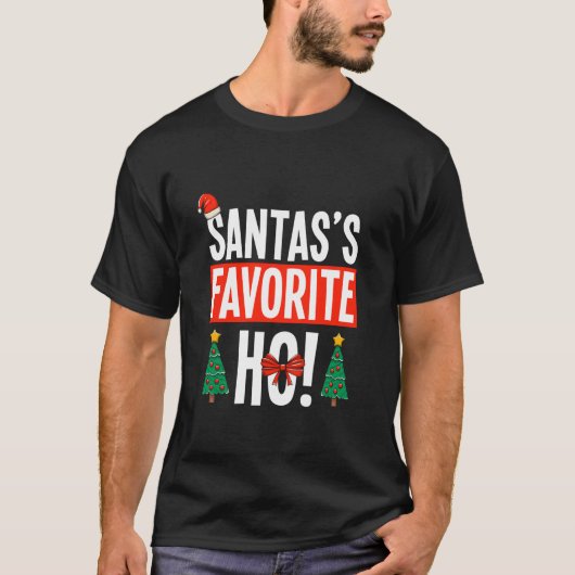 Sante's favoriete grap deze kerst t-shirt (Voorkant)