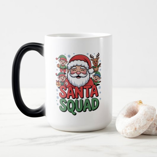 Sante's Slechte Invloed (Grappige Sinterklaas Squa Magische Mok (Met donut)