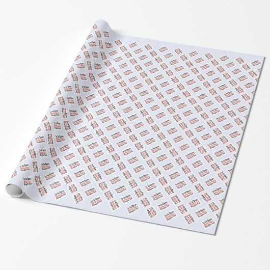 Sante's stoute lijst! cadeaupapier (Uitgerold)