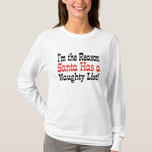 Sante's stoute lijst t-shirt (Voorkant)