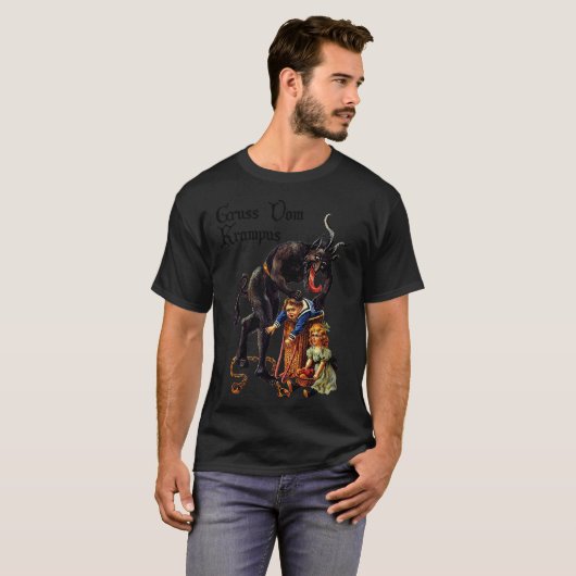 Santi Claus Tees Greetings From Ss Vom Krampus (Voorkant volledig)