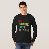 Santi El Hombre El Mito La Leyenda T-shirt (Voorkant volledig)