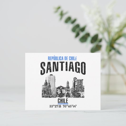 Santiago Briefkaart (Staand voorkant)