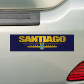 Santiago Bumpersticker (Op auto)