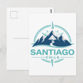 Santiago Chile South America Briefkaart (Voorkant / Achterkant)