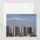 Santiago, Chili Briefkaart (Voorkant / Achterkant)