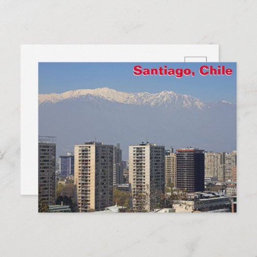 Santiago, Chili Briefkaart (Voorkant / Achterkant)