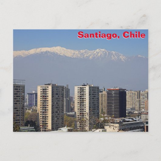 Santiago, Chili Briefkaart (Voorkant)