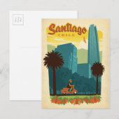 Santiago, Chili Briefkaart (Voorkant / Achterkant)