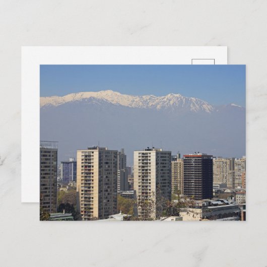 Santiago, Chili Briefkaart (Voorkant / Achterkant)