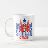 Santiago Chili Chileense Souvenir Travel Vacation Koffiemok (Links)