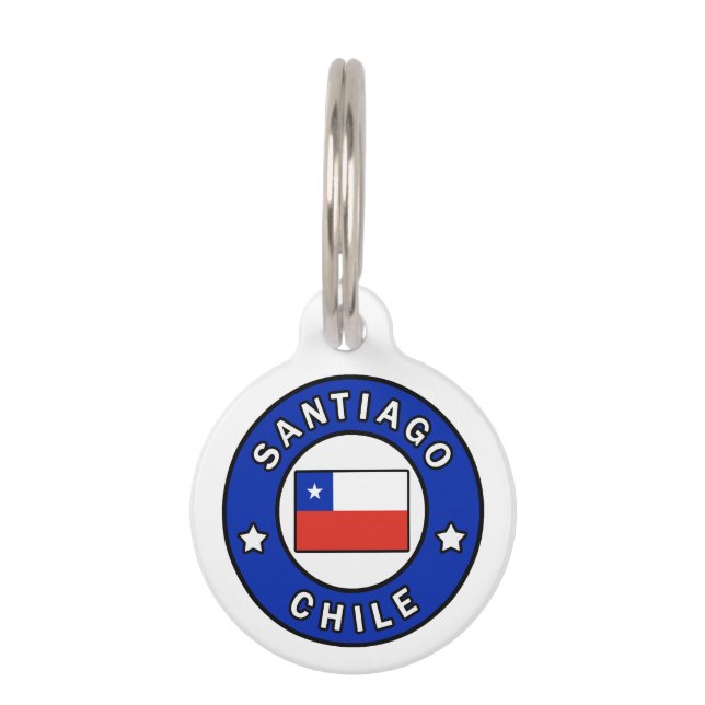 Santiago Chili Huisdierpenning (Voorkant)