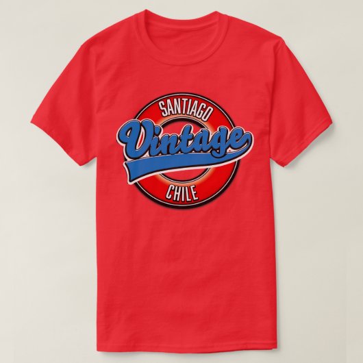 Santiago Chili  logo T-shirt (Design voorkant)