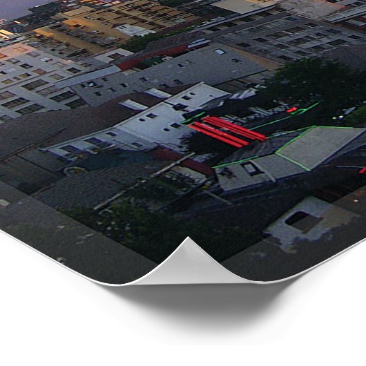 Santiago - Chili Poster (Hoek)