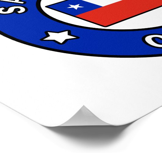 Santiago Chili Poster (Hoek)