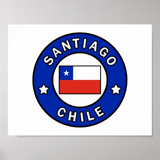 Santiago Chili Poster (Voorkant)