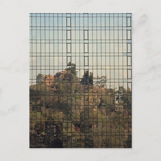 Santiago, Chili reflectie Briefkaart (Voorkant)