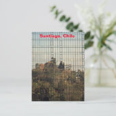 Santiago, Chili reflectie Briefkaart (Staand voorkant)