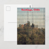 Santiago, Chili reflectie Briefkaart (Voorkant / Achterkant)