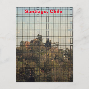 Santiago, Chili reflectie Briefkaart