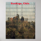 Santiago, Chili reflectie Poster (Voorkant)
