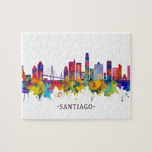 Santiago Chili Skyline Legpuzzel (Horizontaal)