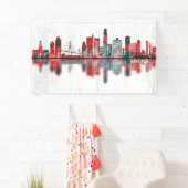 Santiago Chili Skyline Spandoek (Insitu)