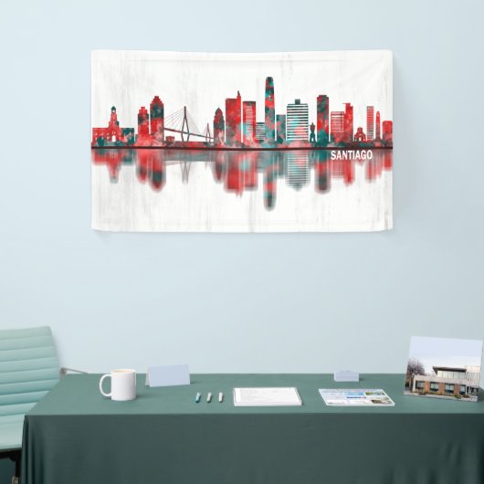 Santiago Chili Skyline Spandoek (Beurs)