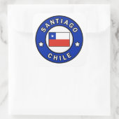 Santiago Chili Vierkante Sticker (Tas)