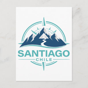 Santiago Chili Zuid-Amerika Briefkaart