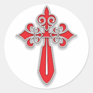 Santiago Cross Ronde Sticker